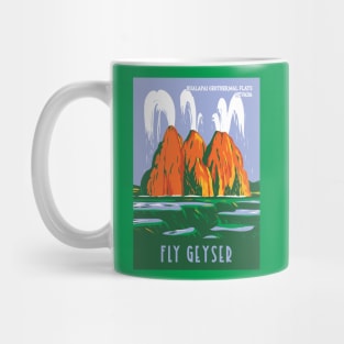 WPA Poster of Fly Ranch Geyser at Hualapai Geothermal Flats, Washoe County, Nevada Mug